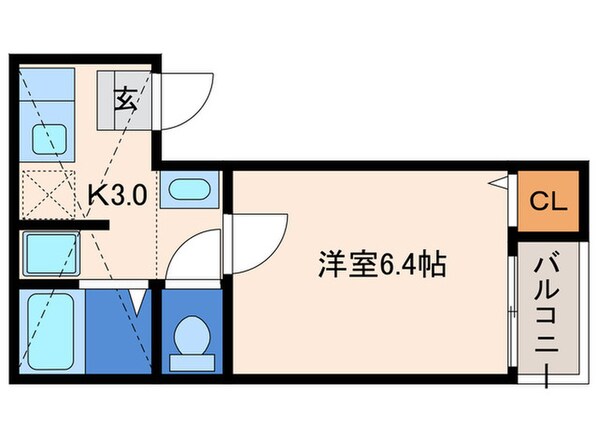 クリスタルＫ九大南の物件間取画像